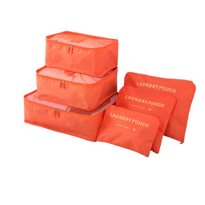 6 vnt. Kelioninio laikymo krepšio rinkinys drabužiams Tvarkingas Organizatorius Drabužių spinta Lagaminas Krepšelis Kelioninis Organizatorius Krepšys Dėklas Batai Pakavimas Kubas Krepšys