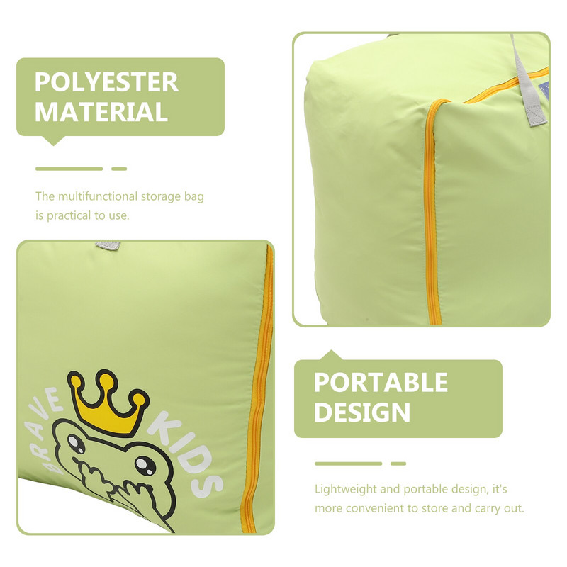 Vreća za pohranu Poplun Spremnik za posteljinu Deka Organizator Torbe za odjeću Veliki ormar od tkanine Kapacitet krpe Ručke Košare za džempere