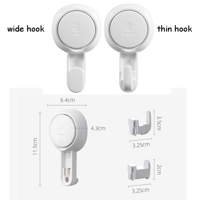 Praktikus vákuumos szívókorong horgok háztartási akasztó kampó nagy terhelésű otthoni fali akasztók fürdőszobai rendszerező