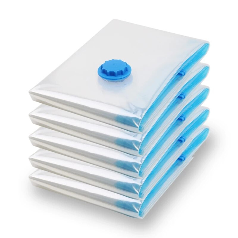 Kézi-szivattyús otthoni napi Kényelmes Vákuumos Tárolás Átlátszó tömítés Sűrített utazási Helytakarékos csomag Táskák