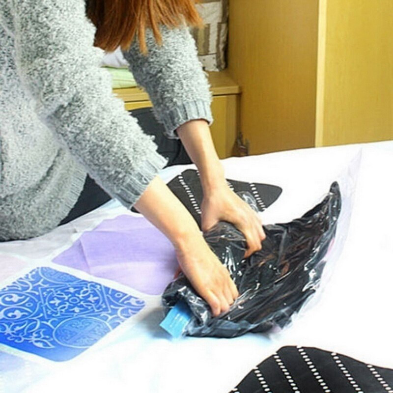 Kézi-szivattyús otthoni napi Kényelmes Vákuumos Tárolás Átlátszó tömítés Sűrített utazási Helytakarékos csomag Táskák