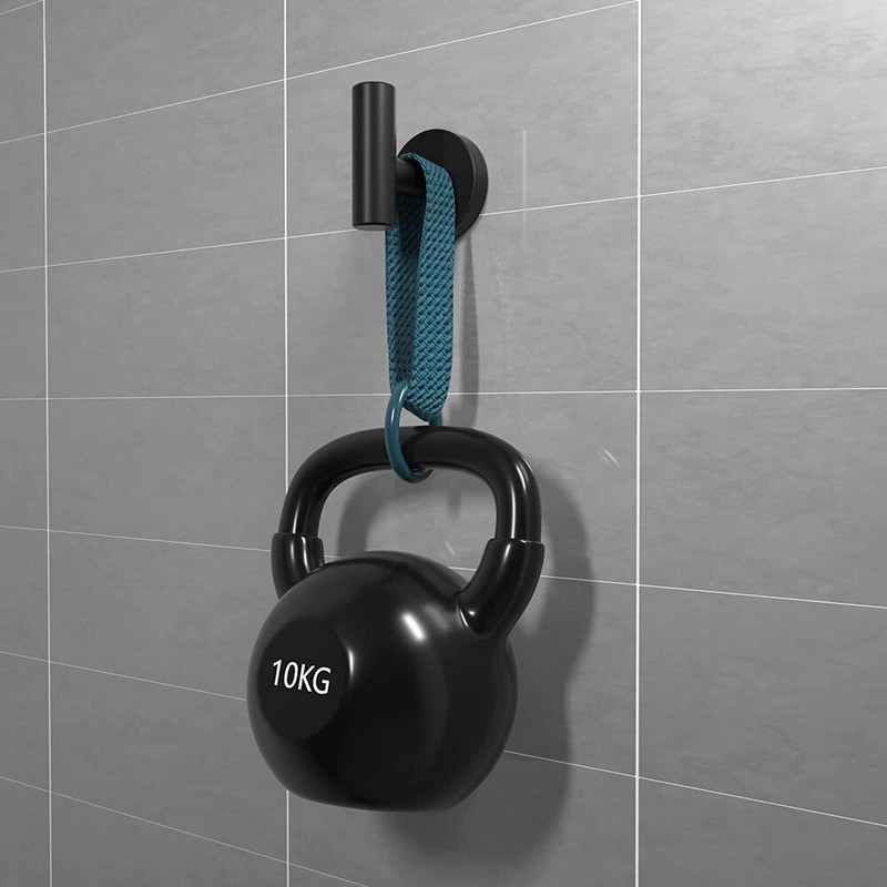 4 bucăți cârlige pentru halat, negru mat, umeraș pentru ușă, prosop, haine, dulap, dulap, bureți, cârlig pentru baie