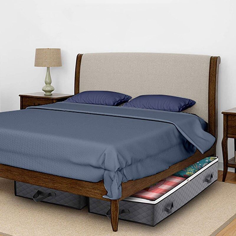 Krepšiai po lova Didelės talpos kvėpuojantys neaustinės medžiagos po lova laikymo dėžės antklodėms pagalvėms antklodėms