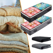 Organizator de dulap Geantă de depozitare a hainelor Organizatoare de depozitare de capacitate mare Fermoar din oțel inoxidabil pentru cuverturi Lenjerie de pat haine