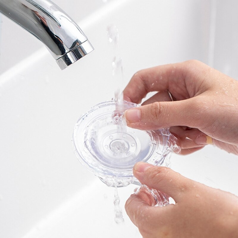 4kom prozirna uklonjiva kuka za vakuumsku čašicu za teške uvjete rada Kupaonska kuhinjska kuka za staklena vrata s vakuumskom čašicom