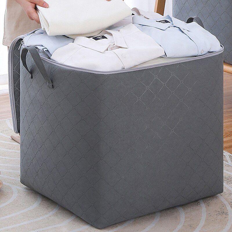 Nem szőtt ruhatároló táska Összecsukható paplan porálló szekrény befejező doboz otthoni tároló kellékek űrtáskák szervező