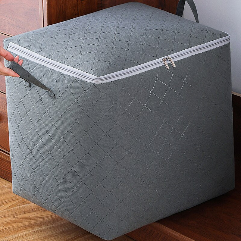 Nem szőtt ruhatároló táska Összecsukható paplan porálló szekrény befejező doboz otthoni tároló kellékek űrtáskák szervező