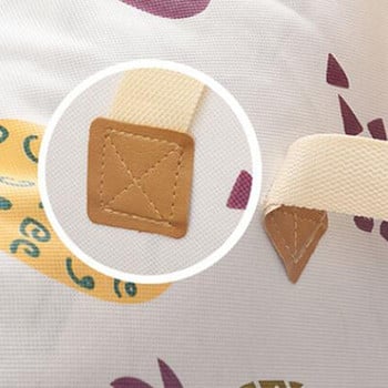Чанта за съхранение на юргани с щампи Сгъваема завивка Чанти за сортиране на одеяла Прахоустойчив шкаф Съхранение под леглото Влагоустойчив органайзер