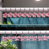 Cârlige pentru perdele roz Perdele de duș din oțel inoxidabil.