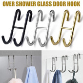 2/4 vnt. nerūdijančio plieno virš dušo stiklo durų kabliukas, skirtas vonios kambario berėmėms stiklinėms durims gręžti be pakabos vonios rankšluosčiai Pagrindinis puslapis