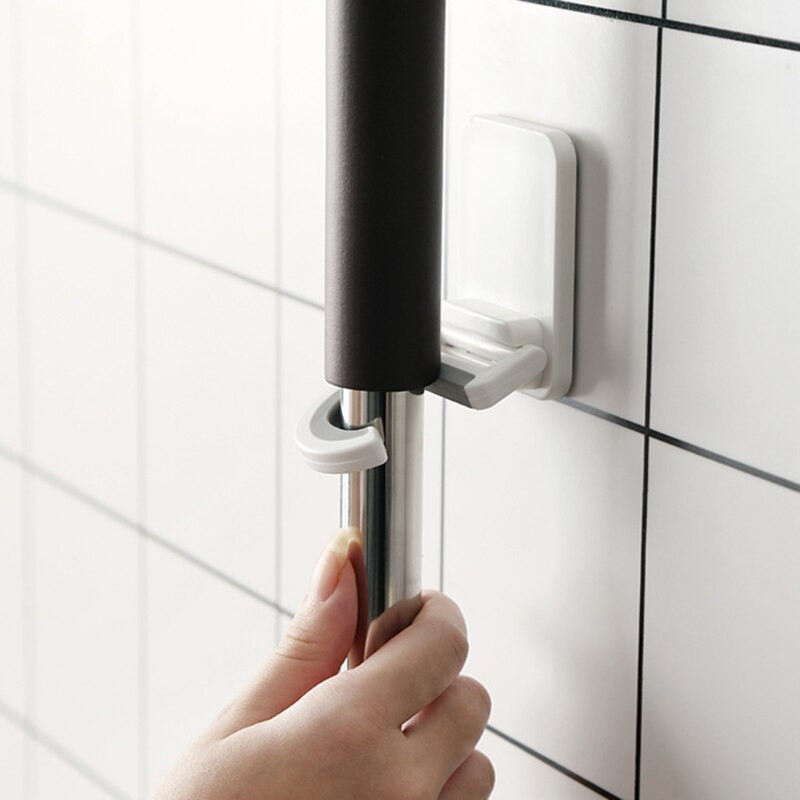 Držač za brisanje metle Zidni nosač Samoljepljiva vješalica za alat Organizator za kućnu kuhinju Višenamjenska kuka za pohranu Bez bušenja