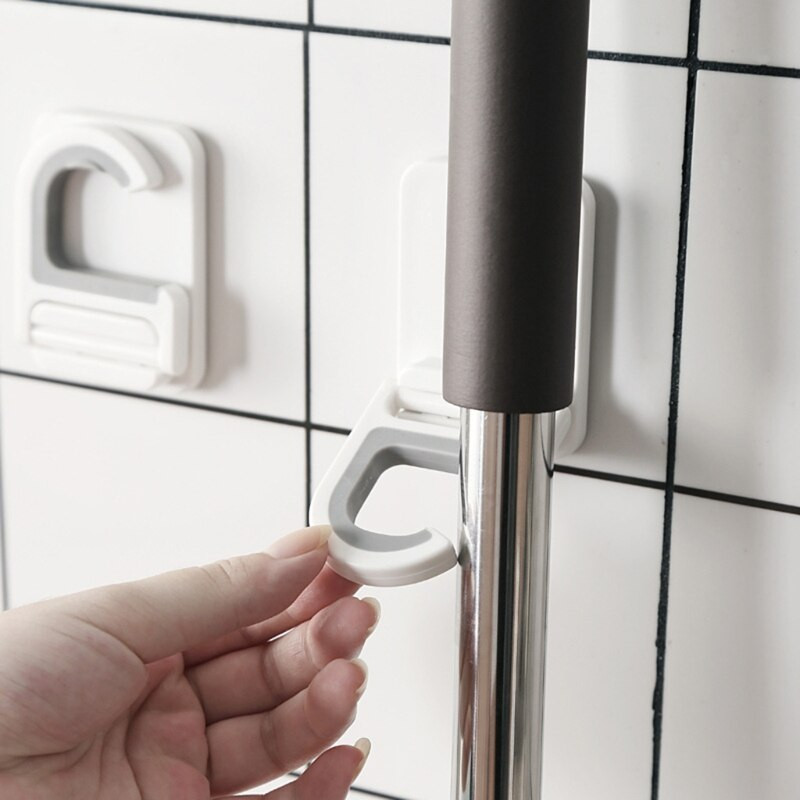 Držač za brisanje metle Zidni nosač Samoljepljiva vješalica za alat Organizator za kućnu kuhinju Višenamjenska kuka za pohranu Bez bušenja