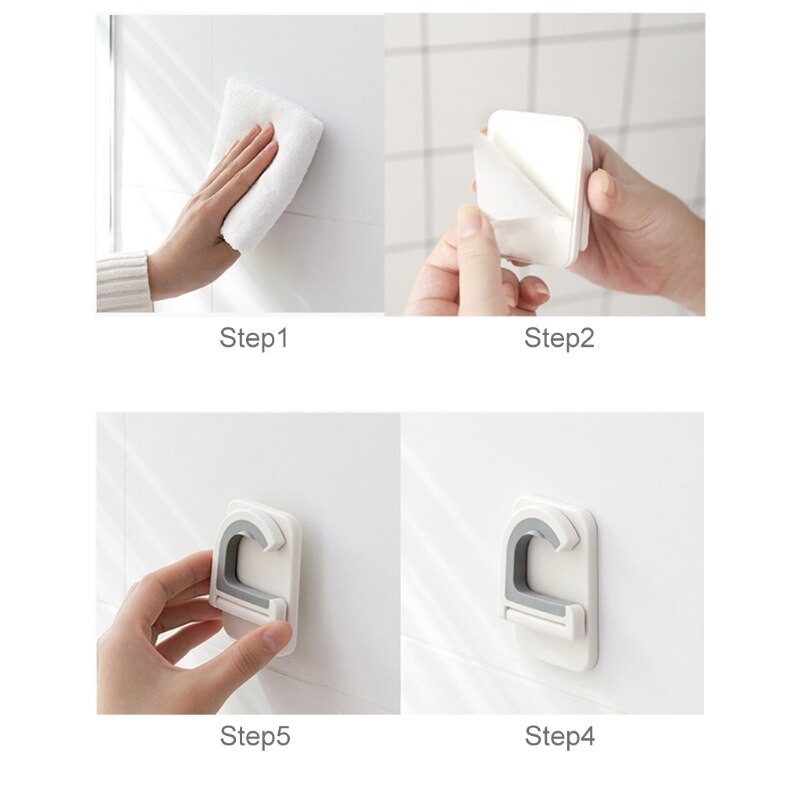 Držač za brisanje metle Zidni nosač Samoljepljiva vješalica za alat Organizator za kućnu kuhinju Višenamjenska kuka za pohranu Bez bušenja