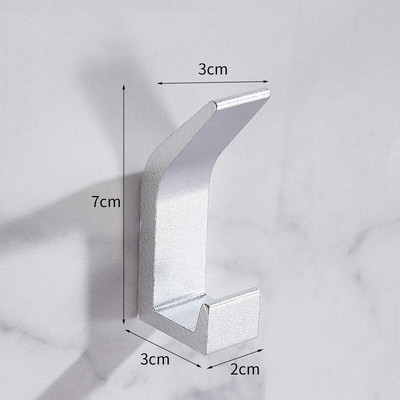 2/3/5/10 buc. Cârlig dublu fără găurire Cârlige pentru prosoape de baie Cârlige pentru haine Cârlig pentru haine pentru dormitor Accesorii pentru bucătărie pentru sufragerie