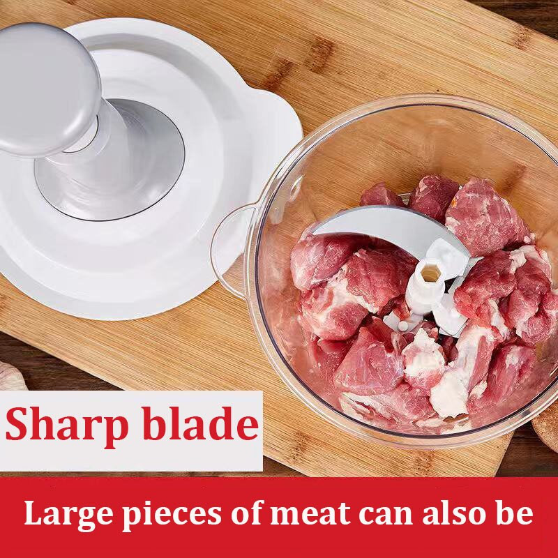 1,5/2 l Maišytuvas Virtuvės kombainas Virtuvė Galingas kiaušinių plaktuvas mėsmalė Daržovių smulkintuvas Smulkintuvas nerūdijančio plieno ašmenų pjaustytuvas