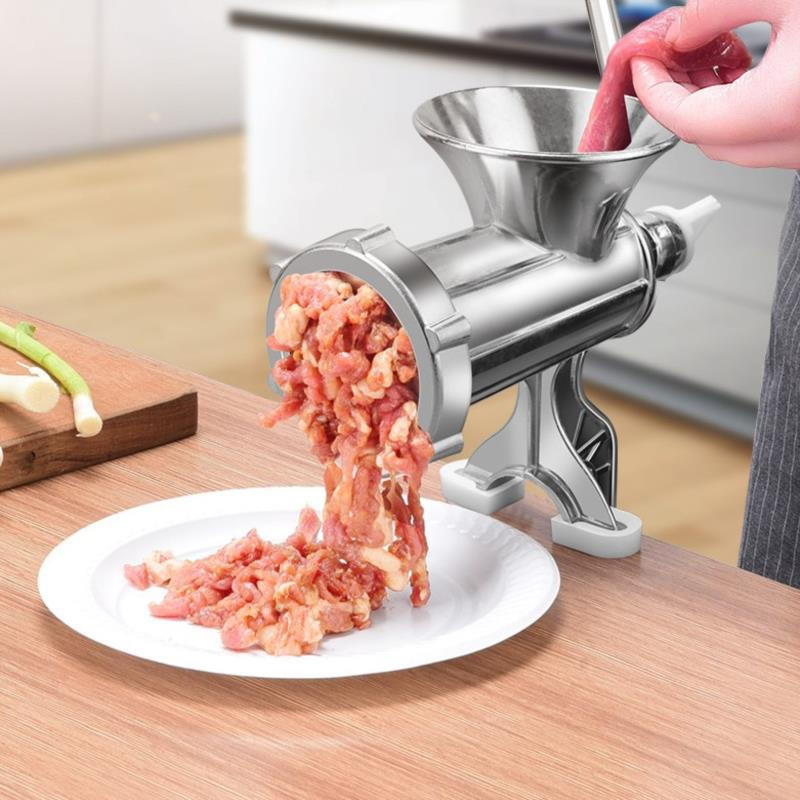 Dešrų pildymo aparatas Klizma rankinis mėsmalės bakas Dešros malta mėsa Užpilama maža rankomis susukta mėsos daržovių staklės