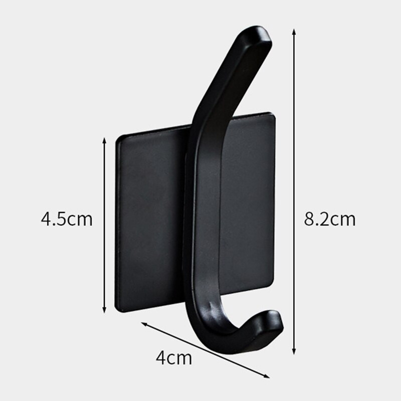 Cârlig pentru prosoape / cârlig adeziv - haină / halat / prosop agățat în baie / bucătărie Set 4 piese, aliaj de aluminiu rezistent la apă