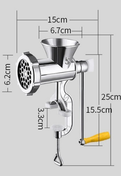 Stroj za klistir kućanski ručni stroj za mljevenje mesa stroj za ručnu izradu kobasica stroj za kobasice sjeckalica za mljevenje paprike