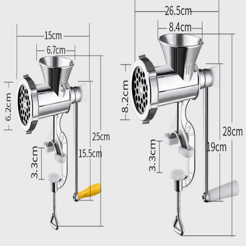 Stroj za klistir kućanski ručni stroj za mljevenje mesa stroj za ručnu izradu kobasica stroj za kobasice sjeckalica za mljevenje paprike