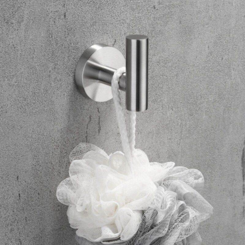 Šlifuoti paltų kabyklos Sieninis kablys, skirtas namų vonios kambariui, 2 vnt./komplektas