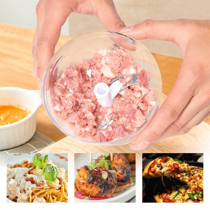 Kézi hajtókaros konyhai robotgép gyors aprító kézi daráló Multifunkcionális daráló hagymás hús fokhagymához