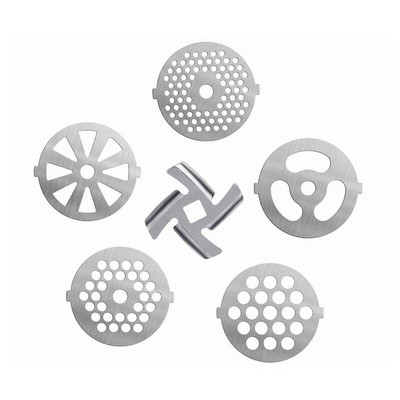 Нож за мелница от неръждаема стомана №5, подходящ за острието Издръжливи резервни части за месомелачка от неръждаема стомана Части за ръчни кухненски роботи 6/8/9 бр.