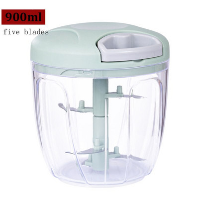 Миксер Кухненски робот Кухня Мощен блендер за яйца Месомелачка Чопър за зеленчуци Шредер Резачка с ножове от неръждаема стомана