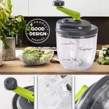 Εγχειρίδιο Mixer Food Processor Kitchen Powerful Egg Blender Meat Grinder Vegetable Chopper Shredder Stainless Steel Dropshipping