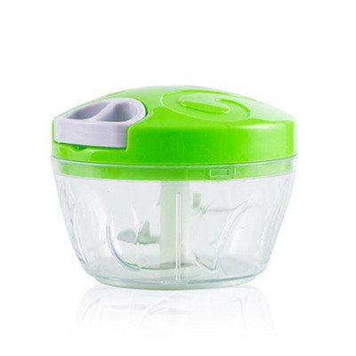 Blender de mână 500ML Tocător manual de carne Tocător de mâncare cu putere manuală Mixer Blender pentru a toca carnea Fructe Legume Nuci Tocator