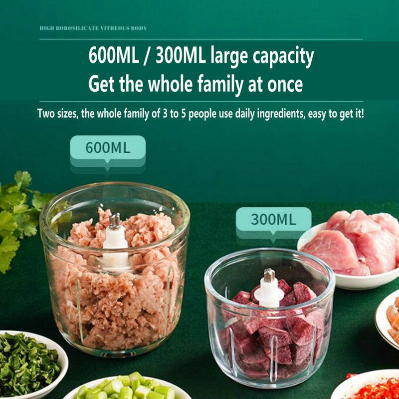 Električni mlin za meso u kućanstvu dodatak dječjoj hrani višenamjenski kuhinjski stroj za kuhanje stroj za rezanje povrća