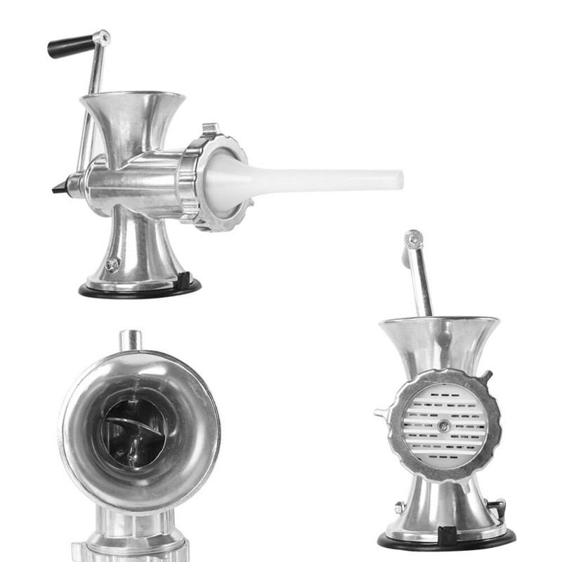 Rankinė mėsmalė mėsmalė makaronų gaminimo mašina Rankinė jautienos dešrelių gaminimo mašina virtuvė nerūdijančio plieno kiaulienos dešrelių užpildymo mašina