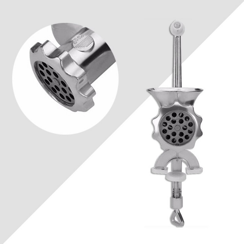 Ručni mlin za meso od nehrđajućeg čelika Ručna ručna mašina za mljevenje mesa Punilica za punjenje kobasica Kućna mljevena mašina za proizvodnju kobasica