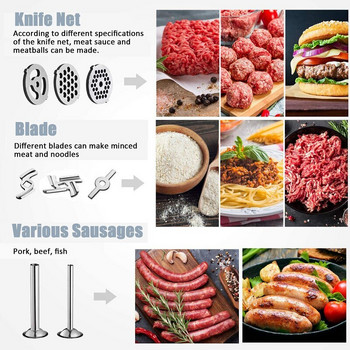 1 комплект метална приставка за мелница за храна за стоящи миксери KitchenAid, включена приставка за месомелачка