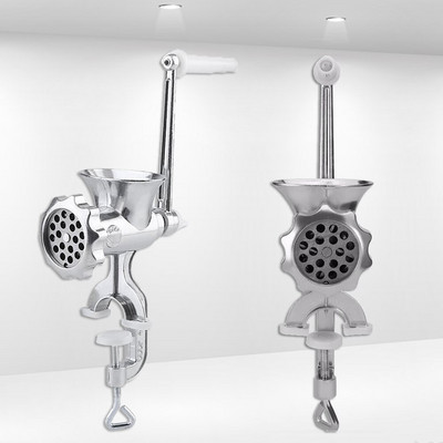 1vnt Rankinis metalinis maisto malūnas Rankinis mėsmalėlis dešrainis rankinis mėsmalė Mėsos dešros įdaru aliuminio lydinio mėsmalė