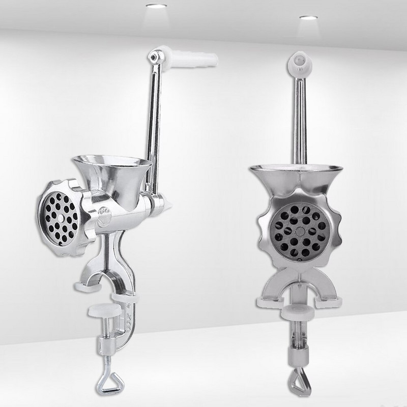 1vnt Rankinis metalinis maisto malūnas Rankinis mėsmalėlis dešrainis rankinis mėsmalė Mėsos dešros įdaru aliuminio lydinio mėsmalė