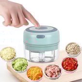 100/250 ml elektrinis česnako smulkintuvas nešiojamas smulkintuvas USB įkraunamas česnako smulkintuvas mėsmalė daržovių smulkintuvas virtuvės prietaisai
