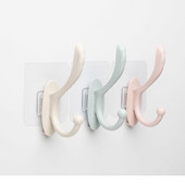 4db Varrat nélküli ragadós kampó erős öntapadó ajtófal Akasztó akasztós ruhatörülköző kulcstartó konyhai fürdő tároló rendszerező