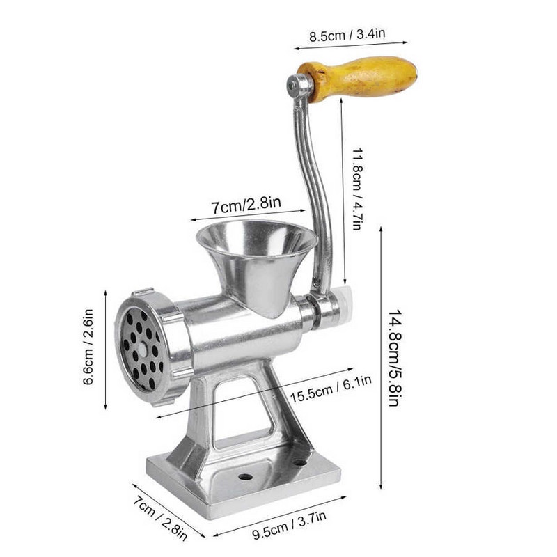 Rankinis mėsmalė Mėsa Smulkinti įrankiai Rankinis švaistiklis Mėsa Pipirų malimo mašina Malimo mašina Buitinė virtuvė Mėsa Brokentopie