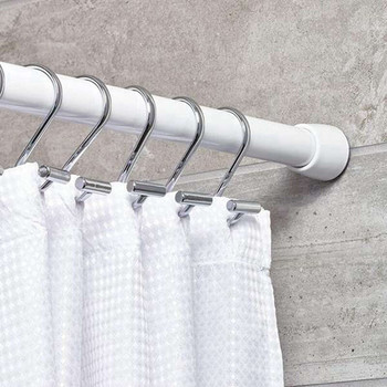 Пръстени за куки за завеси за душ, месингови декоративни пръстени за завеси за душ за прът за душ в банята, закачалки за куки за душ