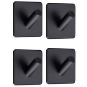 Nauja 304 nerūdijančio plieno paltų kabykla, juoda rankšluosčių kabliukų laikiklis, lipnūs kabliukai, skirti virtuvės vonios ir tualeto spintelėms,