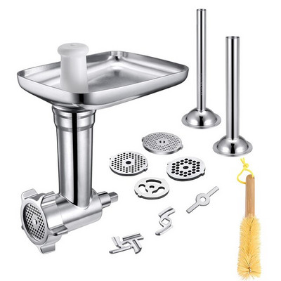 Metalinis mėsmalės priedas prie KitchenAid stovo maišytuvo strypo malūnėlio dešros užpildymo priedas, skirtas KitchenAid trintuvui