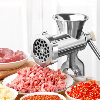 Ръчна месомелачка Машина за мелене на макарони Ръчна машина за говежди колбаси Кухня Алуминиева сплав