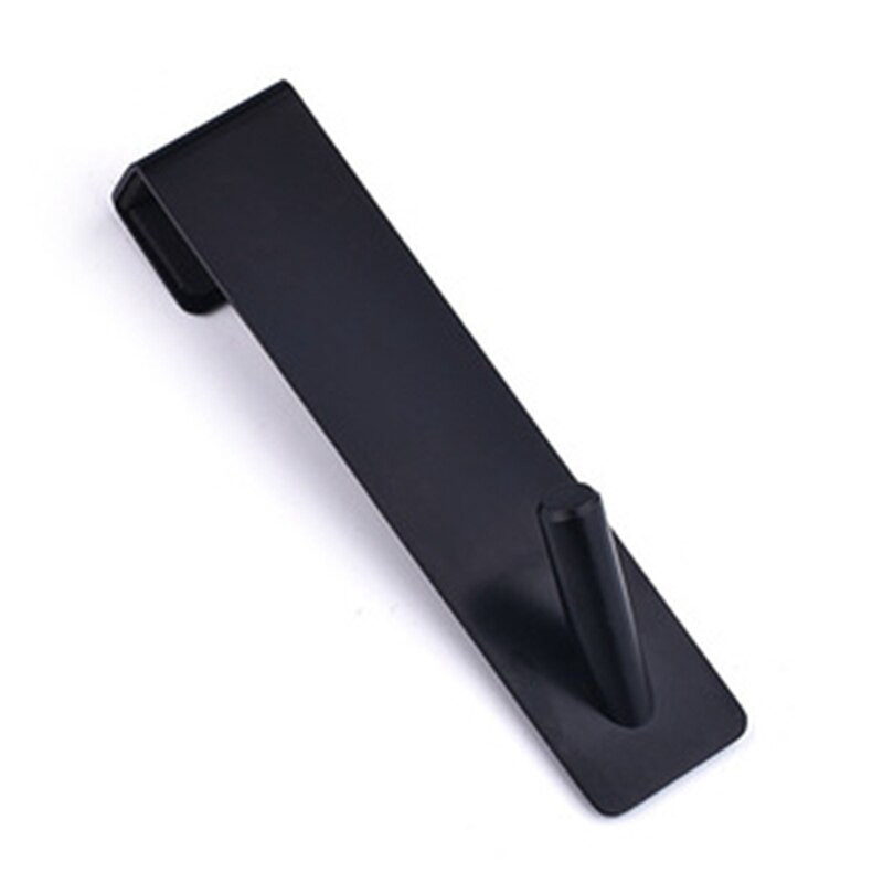 Zuhanyajtó akasztók Ajtófülek Fürdőszoba keret nélküli üveg zuhanyajtóhoz, Törülközőkampók, 2 csomag, fekete