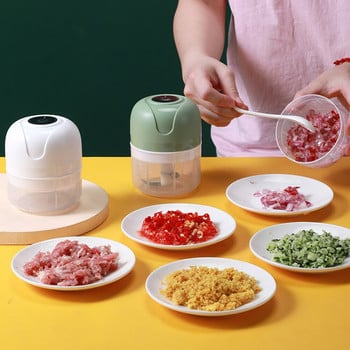 100ml Mini Electric Garlic Masher USB Charging Meat Ginger Machine Θρυμματιστής λαχανικών Τροφή Κουζίνα σπιτιού Εργαλείο μαγειρέματος