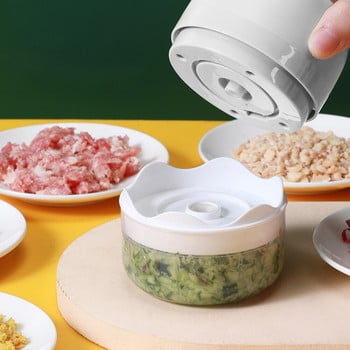 100ml Mini Electric Garlic Masher USB Charging Meat Ginger Machine Θρυμματιστής λαχανικών Τροφή Κουζίνα σπιτιού Εργαλείο μαγειρέματος