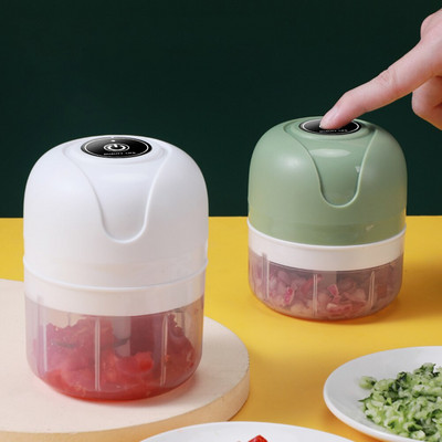 100ml Mini Electric Garlic Masher USB Charging Meat Ginger Machine Θρυμματιστής λαχανικών Τροφή Κουζίνα σπιτιού Εργαλείο μαγειρέματος