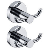 2vnt nerūdijančio plieno rankšluosčių laikiklis kabliukai žalvario chromo durys vonios chalatas 2 kabliukas kepuraitė drabužiai sieninė durų kabykla chromas