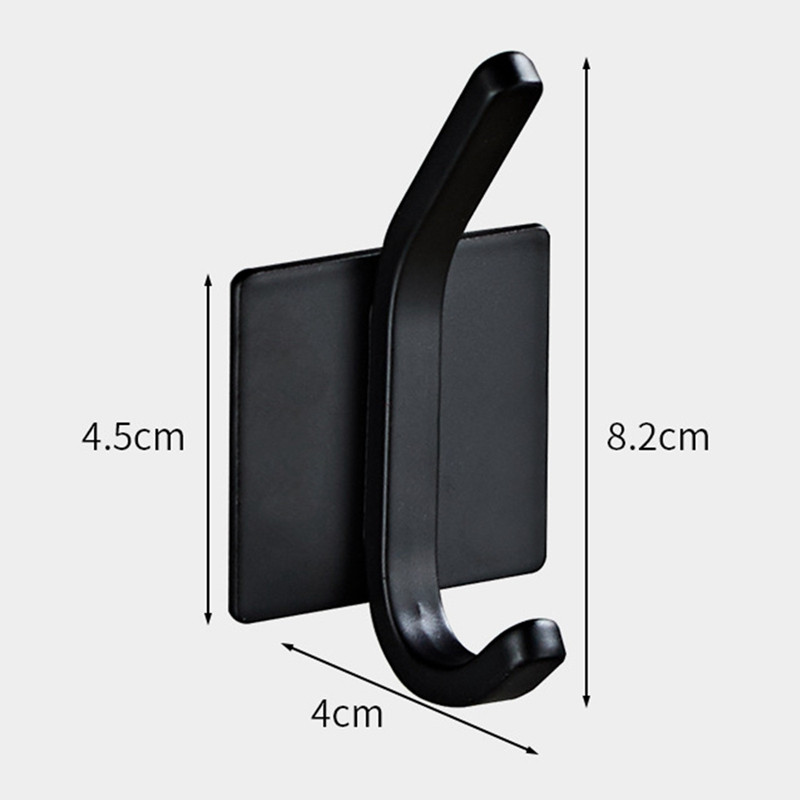 Törülközőkampó / ragasztókampó - Kabát / köntös / törölköző akasztós fürdőszobában / konyhában, 4 részes készlet, vízálló alumíniumötvözet