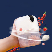 Mini tocator electric de carne pentru alimente pentru usturoi, fructe, ghimbir, pentru tăiat legume, piure, mașină de blender pentru suplimente alimentare pentru copii