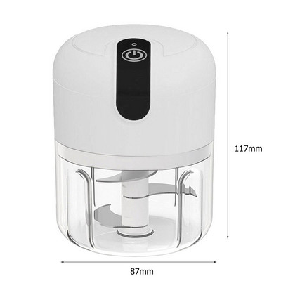 Mini tocator electric de carne pentru alimente pentru usturoi, fructe, ghimbir, pentru tăiat legume, piure, mașină de blender pentru suplimente alimentare pentru copii